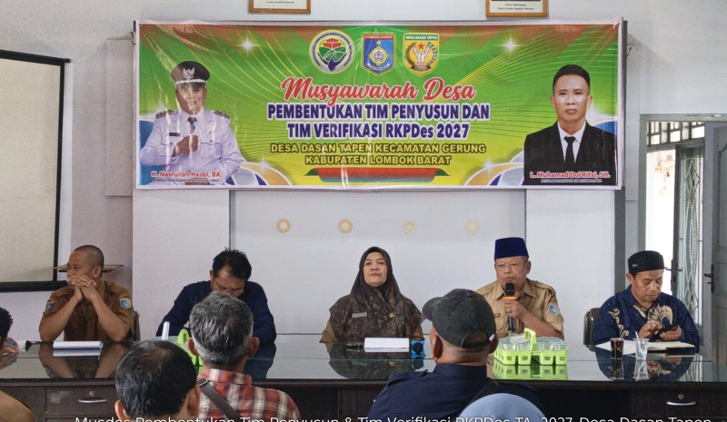 Pemerintah Desa Dasan Tapen Bentuk Tim Penyusun RKP Desa Tahun Anggaran 2027