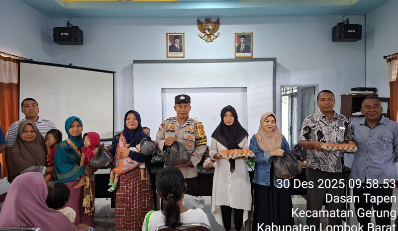 Upaya Cegah Stunting, Desa Dasan Tapen Berikan PMT untuk Ibu Hamil KEK dan Balita Gizi Kurang