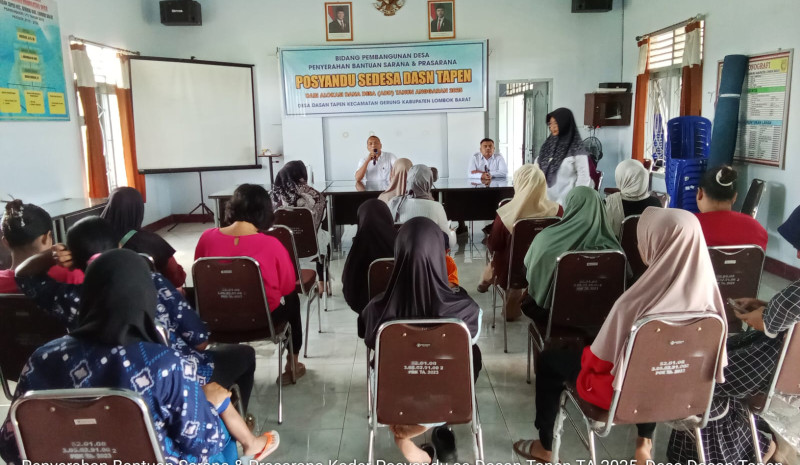 Tingkatkan Pelayanan Kesehatan, Pemdes Dasan Tapen Salurkan Sarana Posyandu se-Desa Dasan Tapen