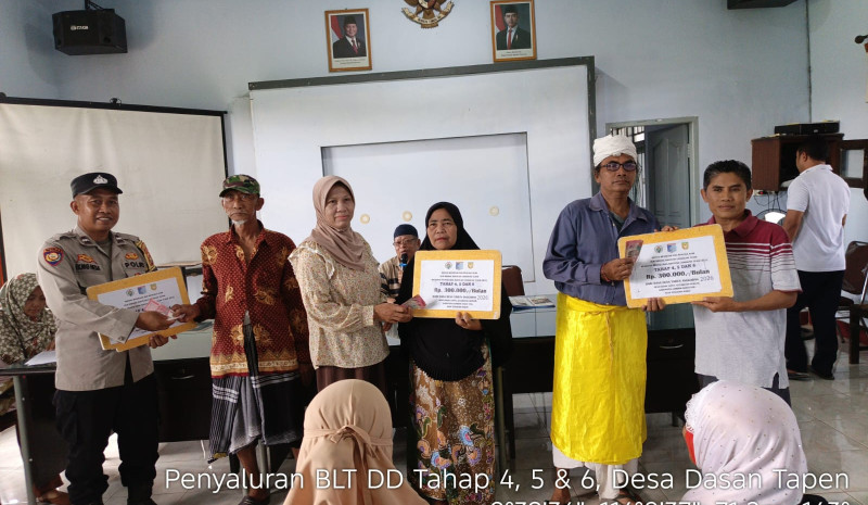 Pemerintah Desa Dasan Tapen Salurkan BLT DD Tahap 4-6 untuk 20 KPM