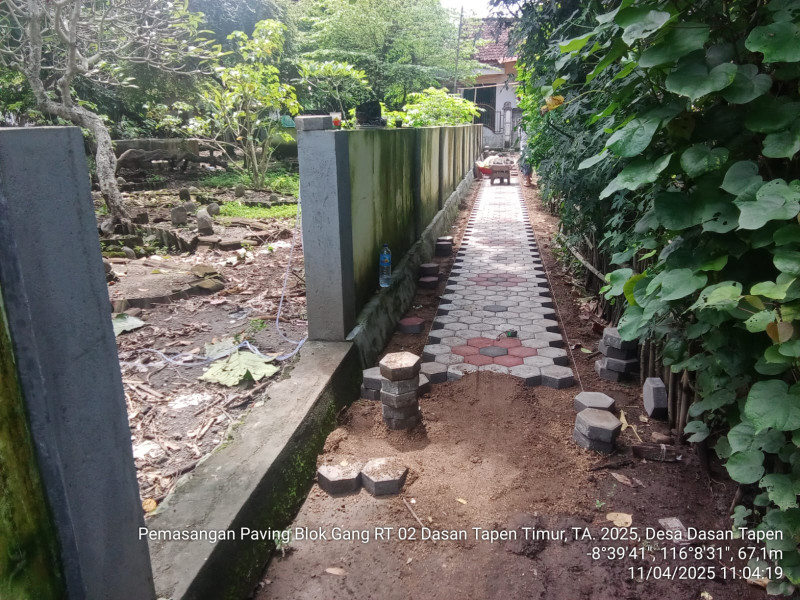 Pemasangan Vaving BLOK di Dasan Tapen Timur