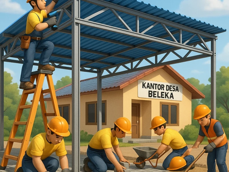 Pemasangan Paving Blok Dusun Parwa